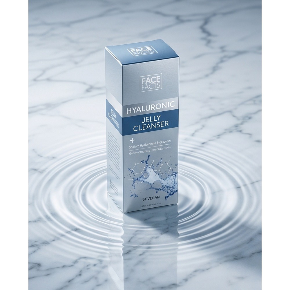 Face Facts Hyaluronic Jelly Cleanser Vegan Hydrating‎ Face Wash 150ml 5.07oz NIB